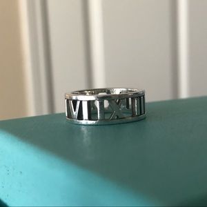Roman Numeral Tiffany Ring Size 6.5